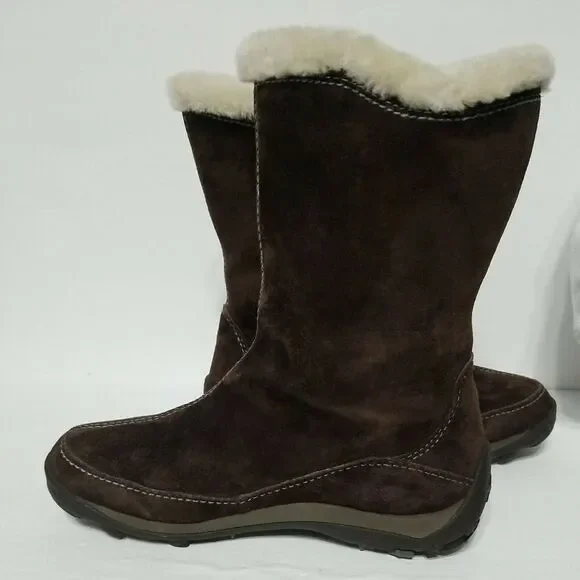 Merrell Yarra Womens Waterproof Boots Primaloft Polartec Lined‎ Brown Size 6 - Picture 7 of 10